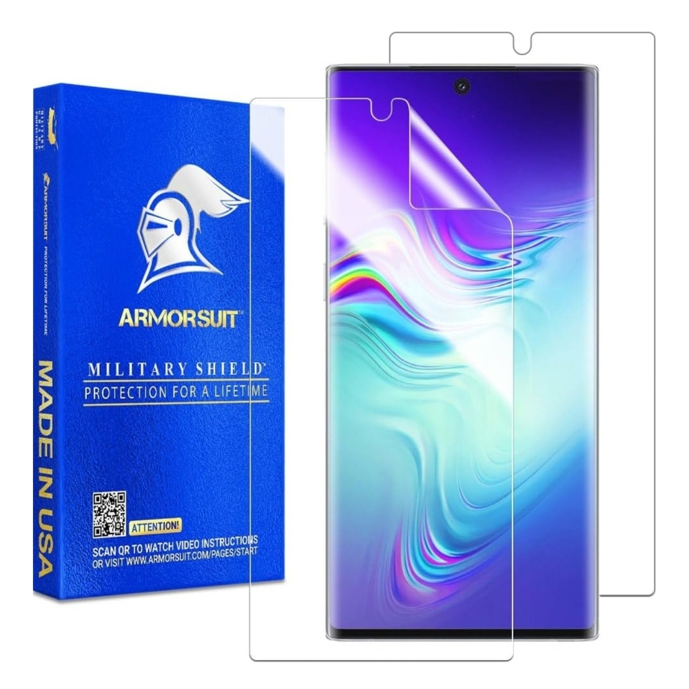 2 Pack ArmorSuit MilitaryShield Screen Protector Samsung Galaxy Note 10+